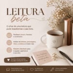 Eu vou Fazer a leitura beta do seu livro