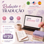 Eu vou escrever e traduzir textos com qualidade e rapidez.