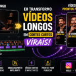 Eu vou Transformar seu vídeo longo em cortes virais