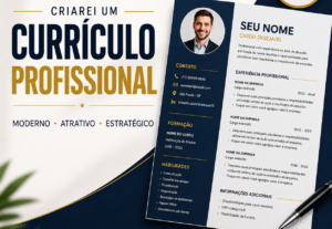 Eu vou Criar um currículo profissional moderno e atrativo