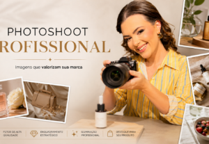 Eu vou fazer um photoshoot para destacar seus produtos