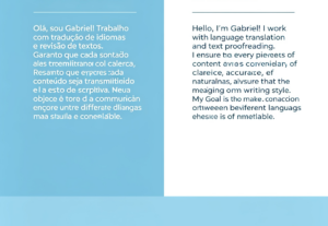 Eu vou fazer seu texto, ebook e sua tradução