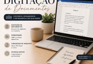 Eu vou fazer a digitação de documentos.