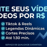 Eu vou editar seu vídeo para TikTok / Meta Ads / Reels