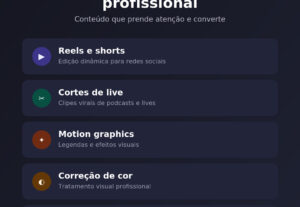 Eu vou fazer edição de videos, desde basica até profissional...
