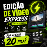 Eu vou editar seu vídeo em até 24 horas