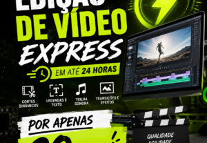 Eu vou editar seu vídeo em até 24 horas