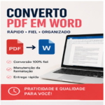 Eu vou digitar, revisar e formatar seus documentos