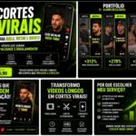 Eu vou Criar cortes de vídeos, alcance e engajamento