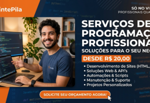 Eu vou Desenvolver seu site, scripts de automação e APIs