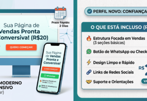 Eu vou fazer Landing Page moderna e focada em vendas