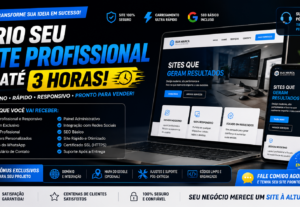 Eu vou criar seu site profissional em até 3 horas