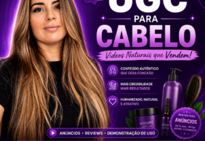 Eu vou Fazer UGC para produtos de cabelo humanizado e natura...