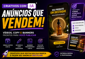 Eu vou fazer criativos com IA que chamam atenção