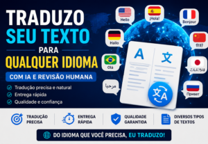 Eu vou traduzir seu texto para qualquer idioma.