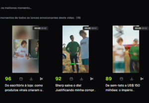 Eu vou fazer cortes de seus videos.