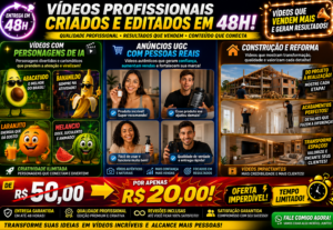 Eu vou criar e editar seu vídeo em 24h