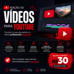 Eu vou editar seu vídeo para YouTube com qualidade