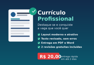 Eu vou criar um currículo profissional que chama atenção