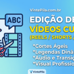 Eu vou editar 1 vídeo curto Reels, Shorts ou TikTok