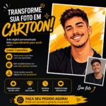Eu vou transformar sua foto em cartoon