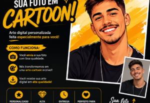 Eu vou transformar sua foto em cartoon
