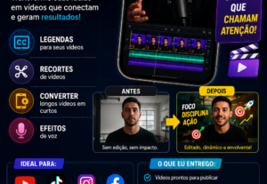 Eu vou fazer Edição de Vídeos para Reels, Shorts