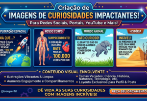 Eu vou criar curiosidades para as suas aulas