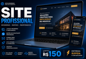 Eu vou criar um site profissional moderno