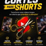 Eu vou fazer cortes dos seus videos