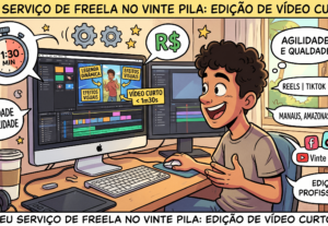Eu vou criar seu vídeo para as redes sociais de até 1m30s
