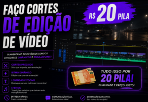 Eu vou fazer cortes e transições no seu vídeo