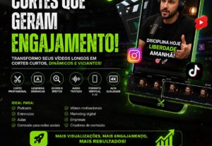 Eu vou Criar cortes do seu video que te gerarão engajamento