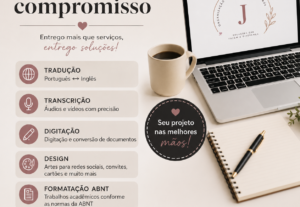 Eu vou Digitar, Transcrever, Formatar ou Traduzir seus texto...