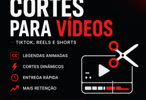 Eu vou editar cortes profissionais para TikTok YouTube