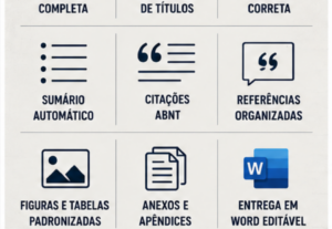 Eu vou formatar seu trabalho acadêmico nas normas ABNT.