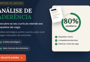 Eu vou avaliar a aderência do seu currículo à vaga