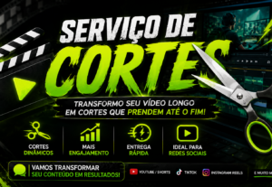 Eu vou Criar cortes dos seus vídeos