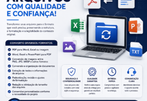 Eu vou converter seus arquivos diversos