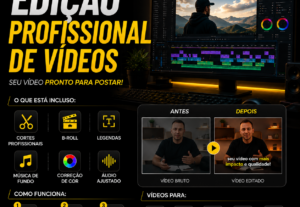 Eu vou transformar sua gravação em um vídeo profissional