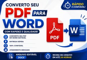 Eu vou converter seu Pdf em Word em instantes