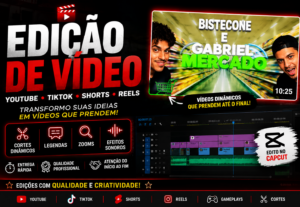 Eu vou editar seu vídeo bruto de 6 a 8 minutos para o YouTub...