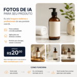 Eu vou criar 10 fotos de ia para seus produtos