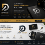 Eu vou Fazer logo criativas e rápido