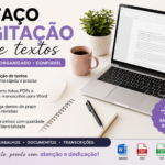 Eu vou Fazer digitação de textos com rapidez e atenção.