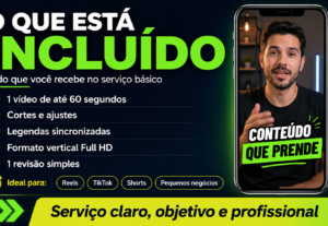 Eu vou editar seu vídeo para redes sociais
