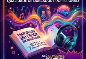 Eu vou Transformar seu eBook em Audiobook com Voz Humanizada