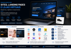 Eu vou criar sites profissionais e landing pages