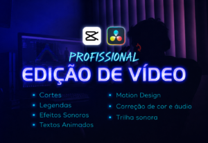 Eu vou editar vídeos para redes sociais, anúncios e empresas