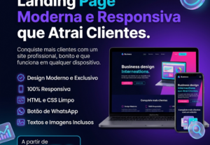 Eu vou Criar sua Landing Page Profissional.